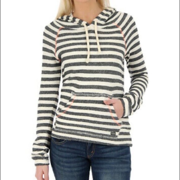 Billabong Jackets & Blazers - 🖤 Billabong Striped Hoodie – Women’s Small